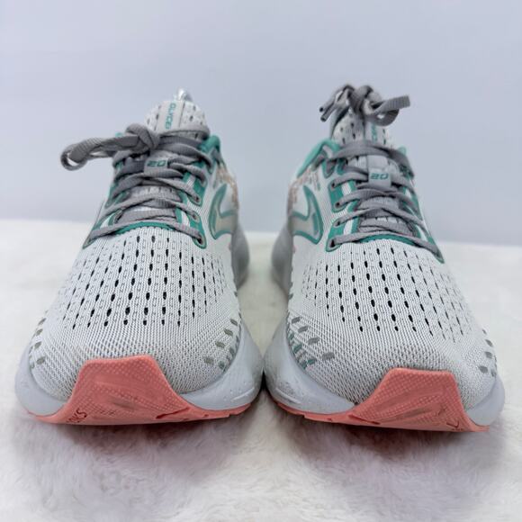Brooks Glycerin 20 Oyster Latigo Bay Coral Womens Running Shoes Size 8.5 - Picture 3 of 10